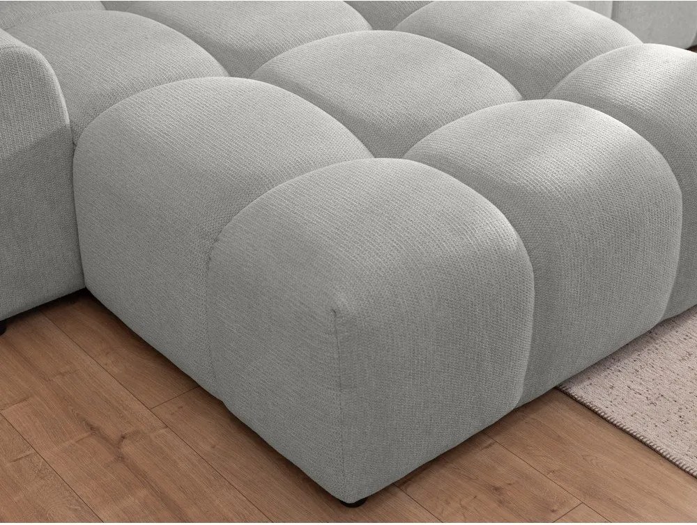 Jasnoszary narożnik (lewostronny/z szezlongiem) Albane – Ropez