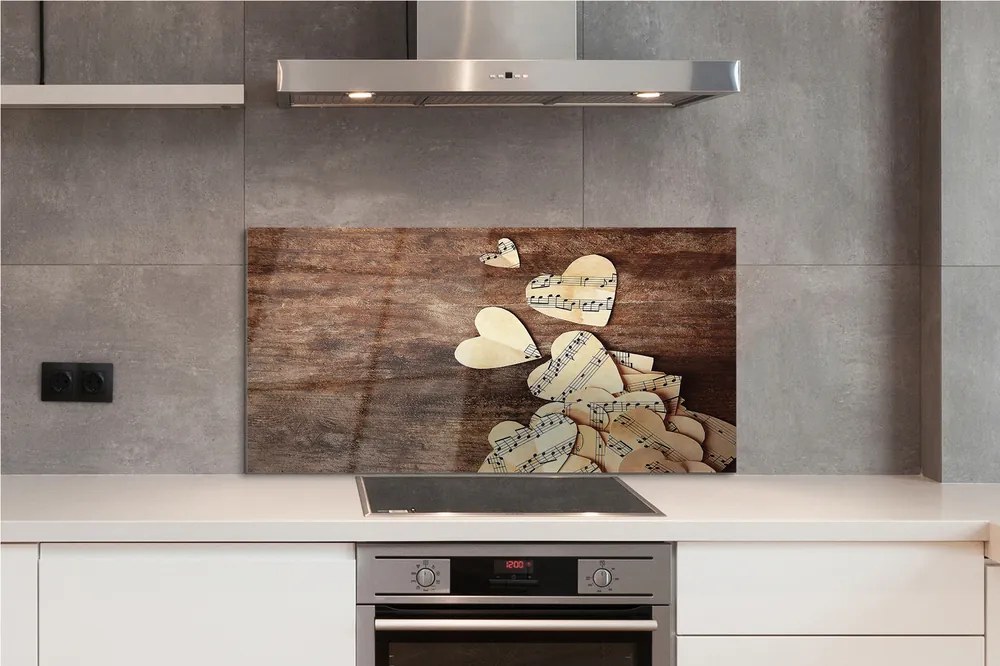 Szklany Panel Muzyka płynąca z Serca