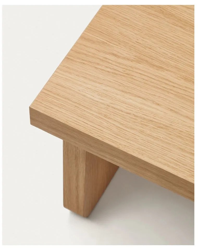 Stolik w dekorze dębu w naturalnym kolorze 89x62 cm Oaq – Kave Home
