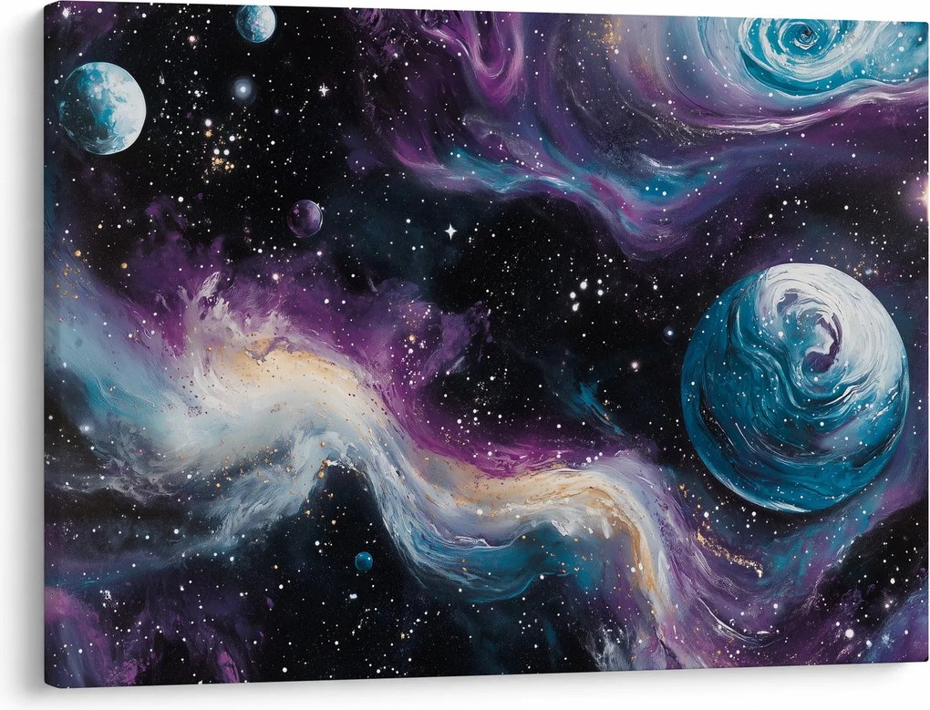 Obraz - Malowany wszechświat (70x50 cm)