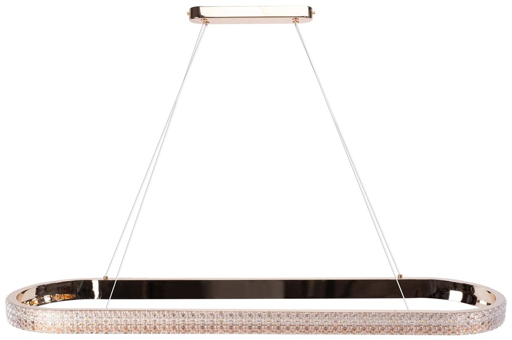 LAMPA WISZĄCA LED APP1751-CP Złota 90 cm