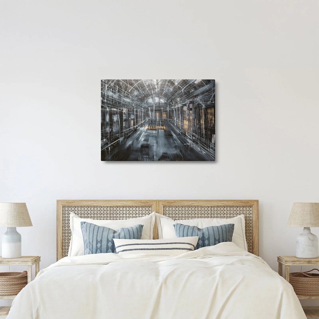 Obraz wnętrza starego budynku (70x50 cm)