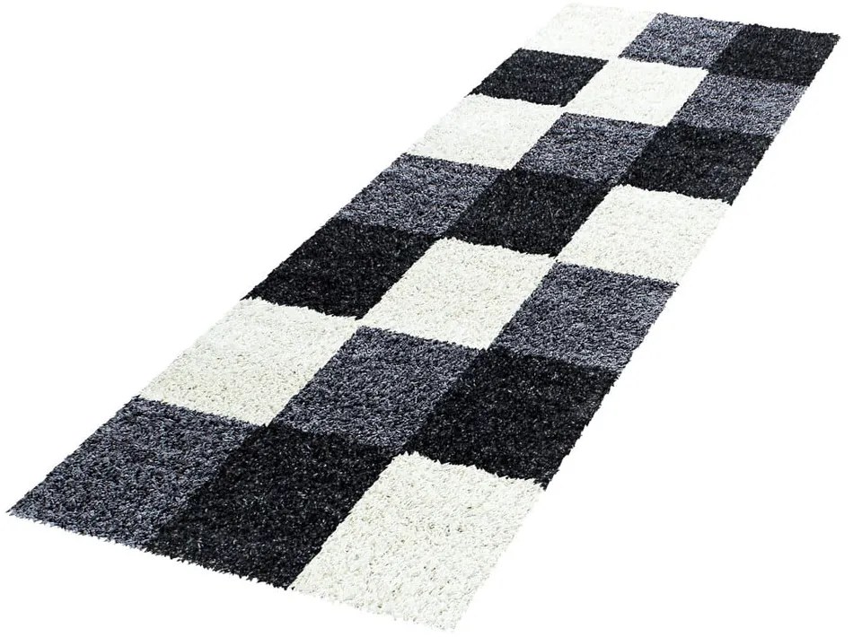 Czarno-biały chodnik 80x250 cm Life – Ayyildiz Carpets