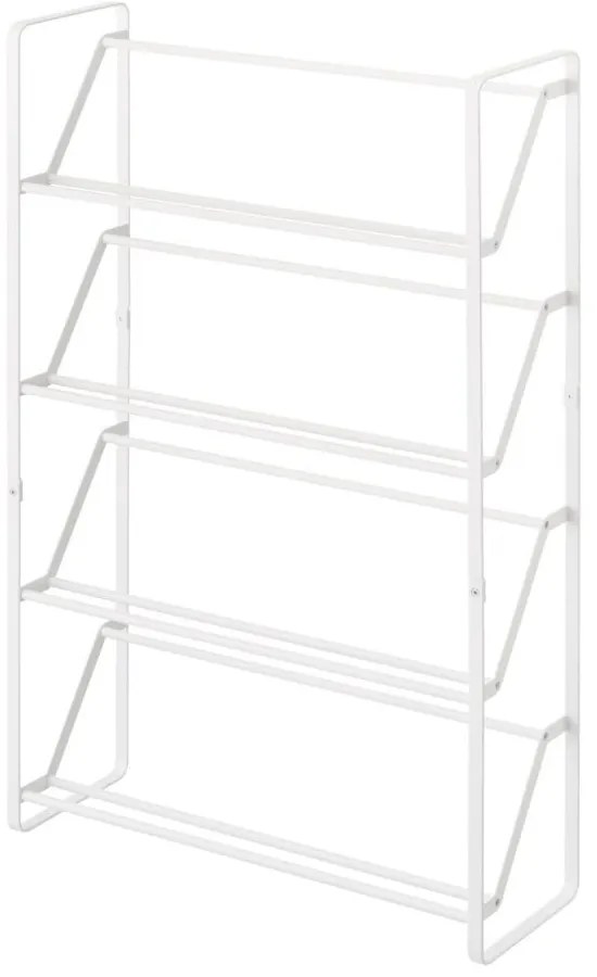 Biały metalowy regał na buty Frame – YAMAZAKI