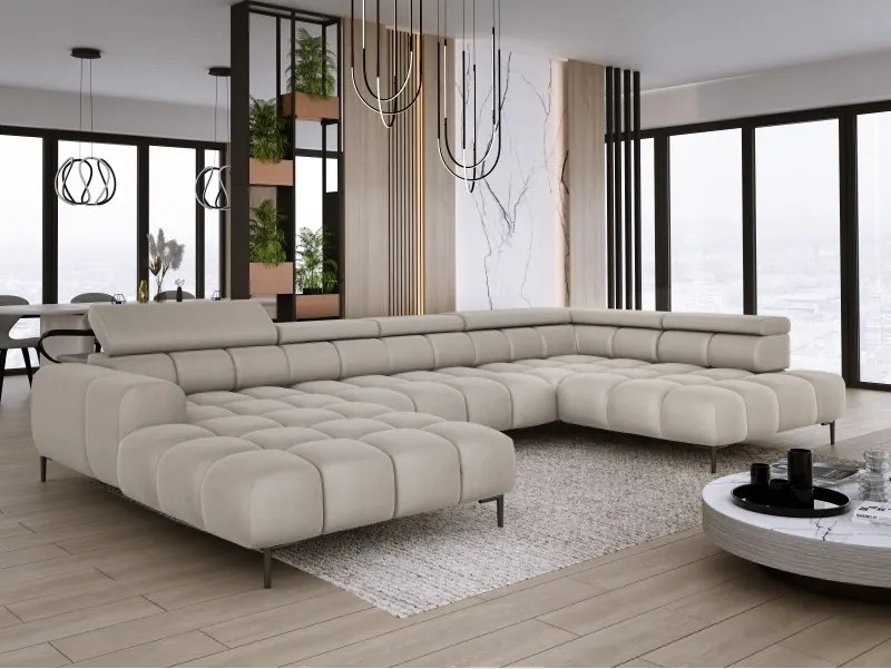 Narożnik PLAZA XL z elektryczną regulacją siedziska WERSAL