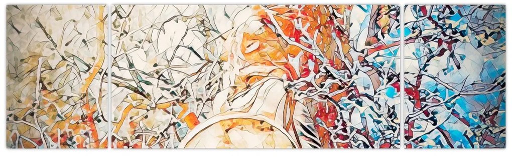 Obraz - Mozaikowa abstrakcja (170x50 cm)