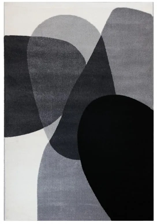 Dywan nowoczesny Lara szaro-kremowo-czarny 140 cm x 200 cm