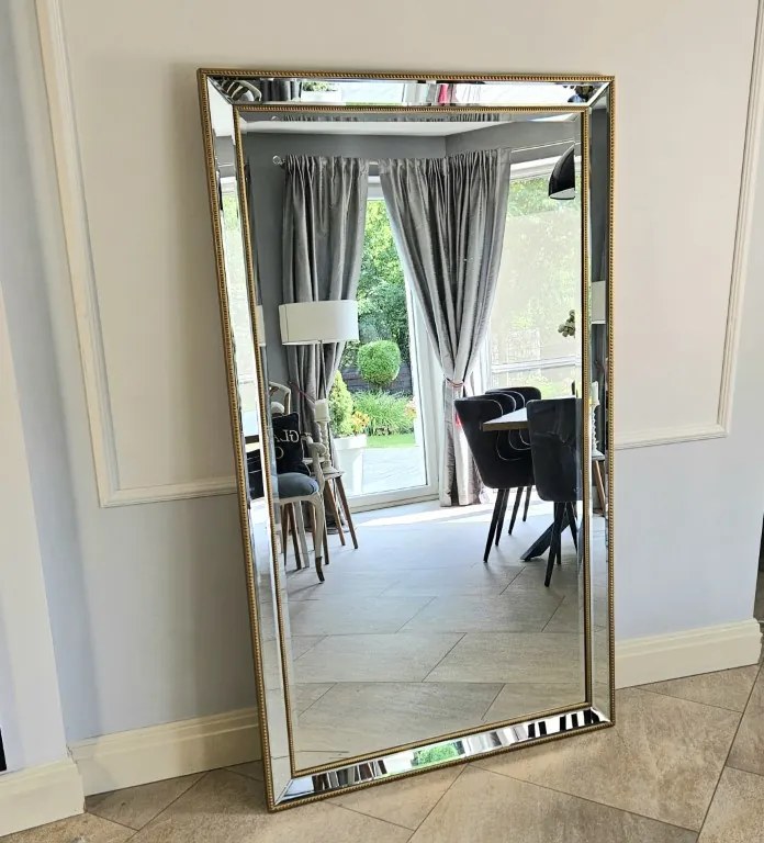 Lustro w lustrzanej ramie 100x170cm , kolor złoty