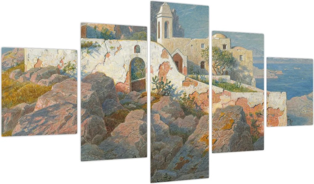 Obraz - William Stanley Haseltine, Santa Maria a Cetrella, Anacapri, reprodukcje (125x70 cm)