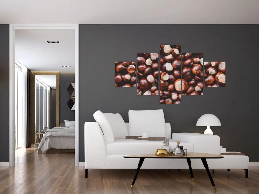 Obraz - Dojrzałe kasztany (125x70 cm)