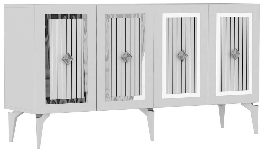 Szafka Nora White and Silver