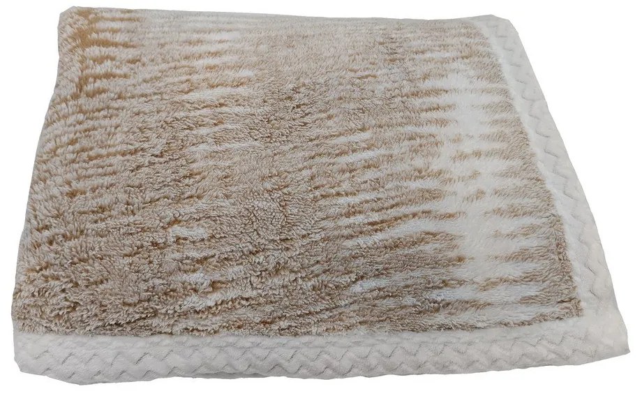 Beżowy koc z materiału sherpa 150x200 cm Marble – My House