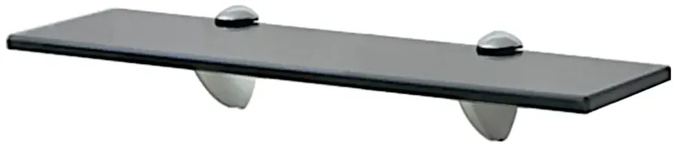 Czarna półka ścienna szklana 40x10 - Imker