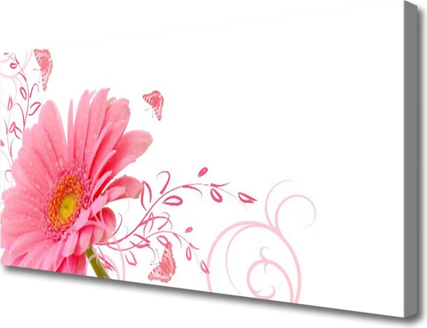 Obraz na płótnie Subtelny Kwiat w Przybliżeniu