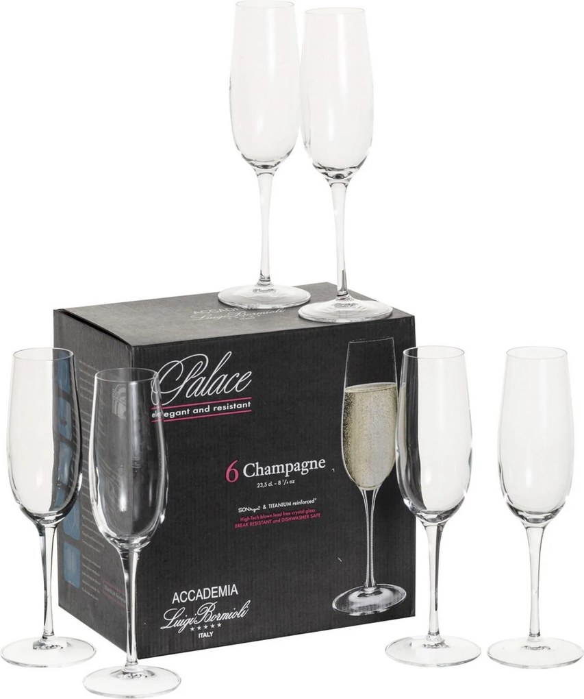 Kieliszki do szamapna Plzazzo 6szt. 235ml