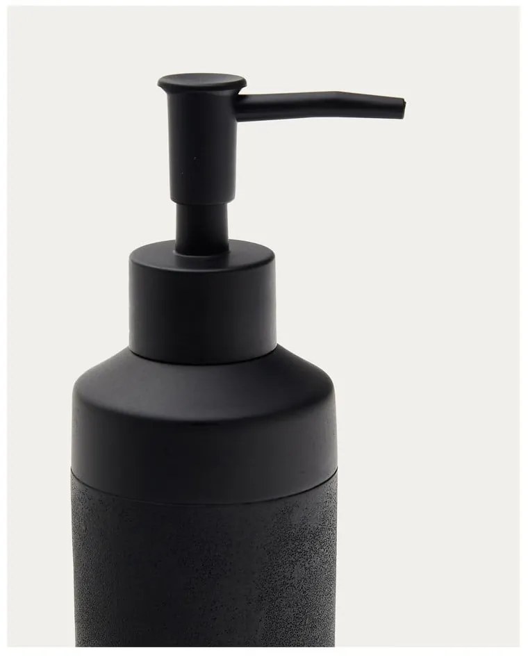 Czarny dozownik do mydła z żywicy polimerowej 420 ml Sisel – Kave Home