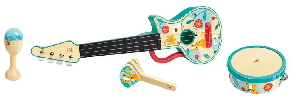 Zestaw instrumentów perkusyjnych 4w1 Hape