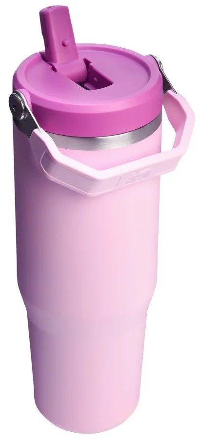 Różowy termos 890 ml IceFlow Flip Straw 2.0 – Stanley