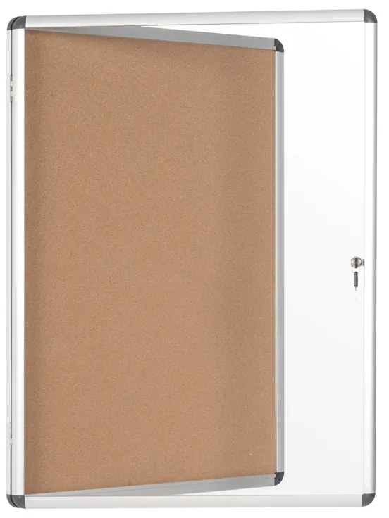 Gablota informacyjna z korkową powierzchnią, 720 x 980 mm
