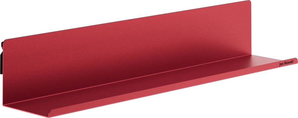 Półka wisząca metalowa czerwona, 700 mm: JOANNE Modern