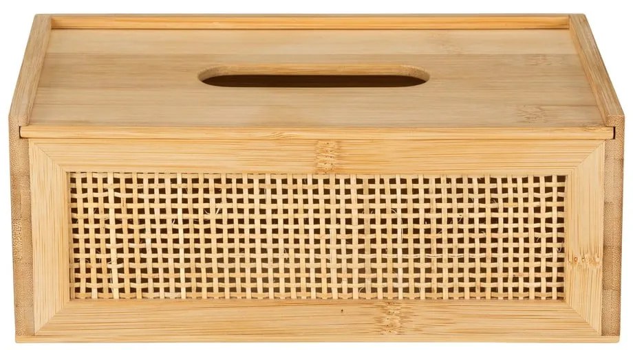 Rattanowo-bambusowy pojemnik na chusteczki Allegre – Wenko