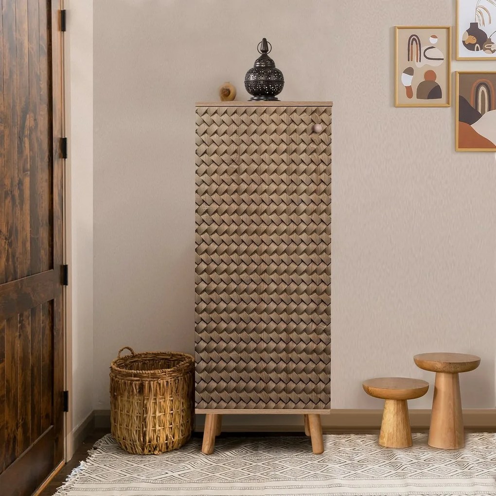 Szafka na buty Mega Sonoma Oak Rattan