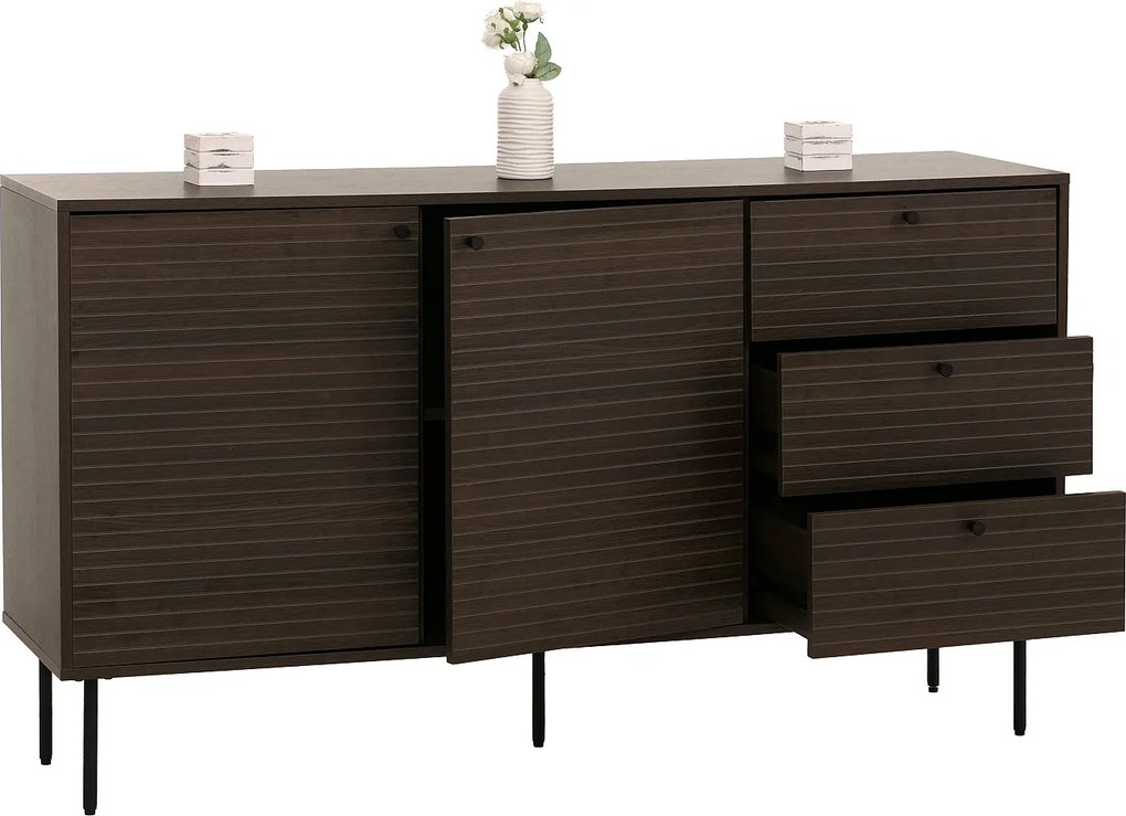 Komoda MCW-N78,  ciemny brąz