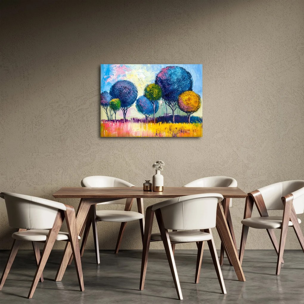 Obraz drzew kopułowych, obraz olejny (70x50 cm)