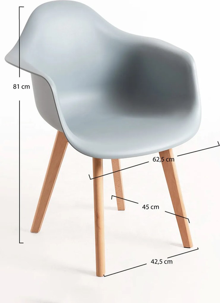 Zestaw 4 Krzese Belu Polipropylen