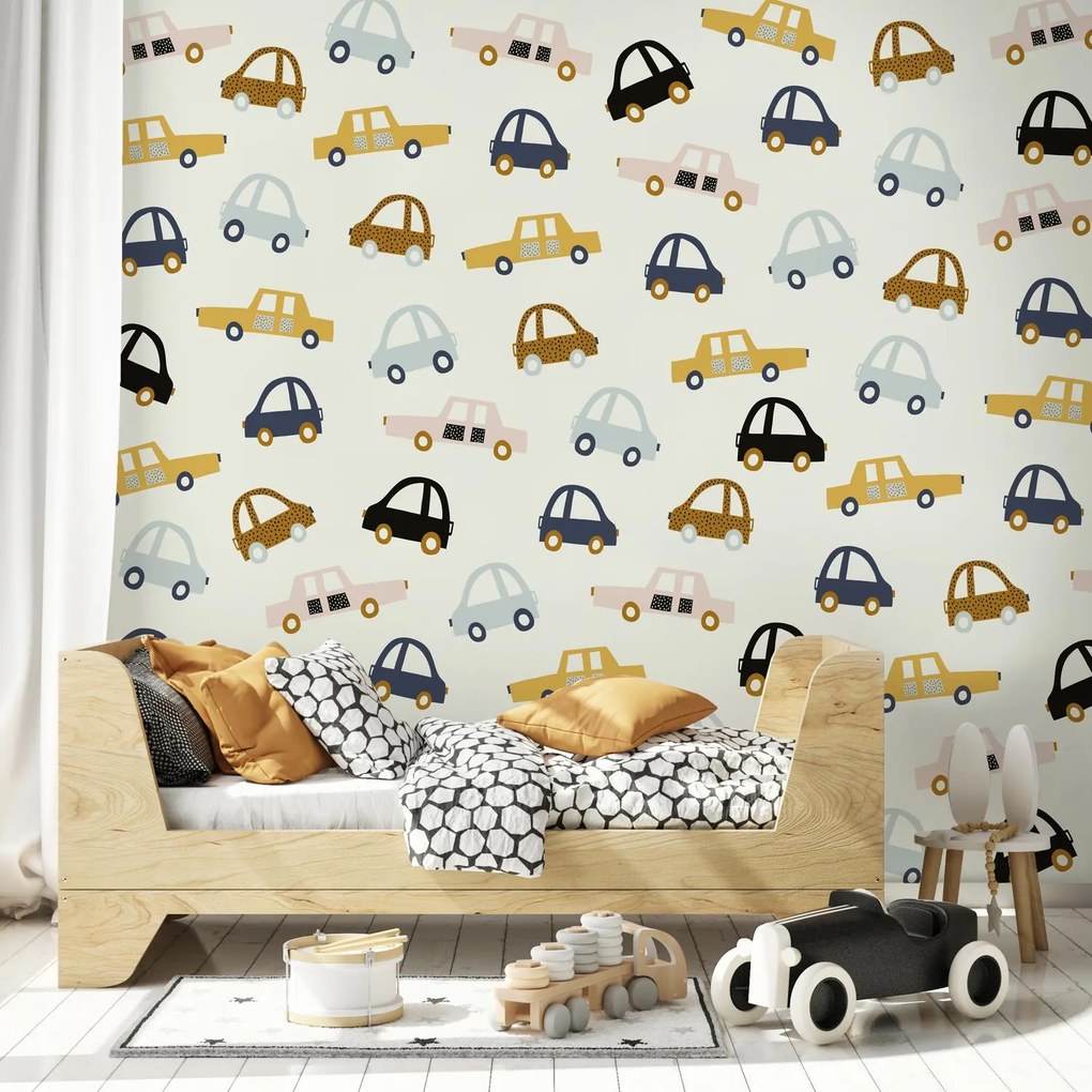 Fototapeta – Kolorowe samochody (196x136 cm)