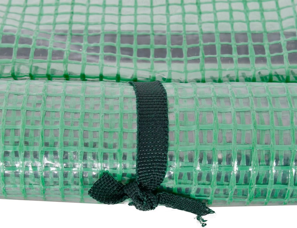 Outsunny Szklarnia, szklarnia z drzwiami, inspekt, dom dla roślin, hodowla roślin, Stal, Tworzywo sztuczne, 200 x 100 x 80 cm, Zielona