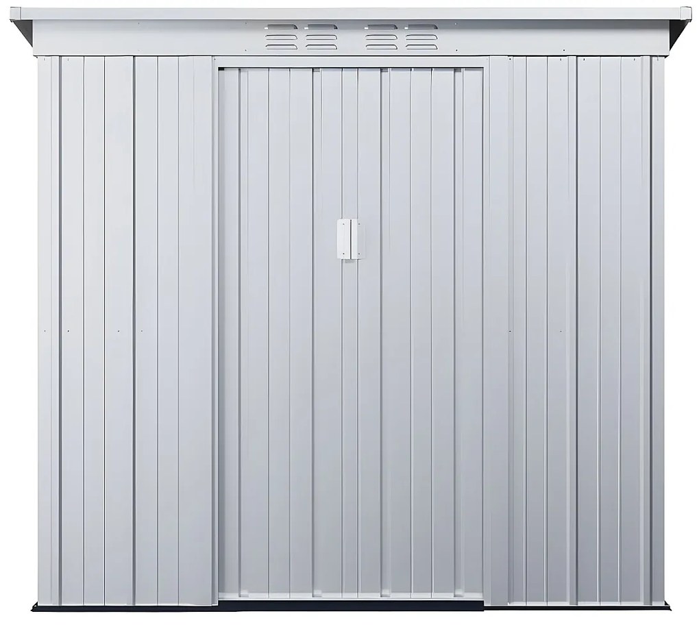 Szopa ogrodowa ze stali galwanizowanej w kolorze szarym ACAMAR - 2.32m²