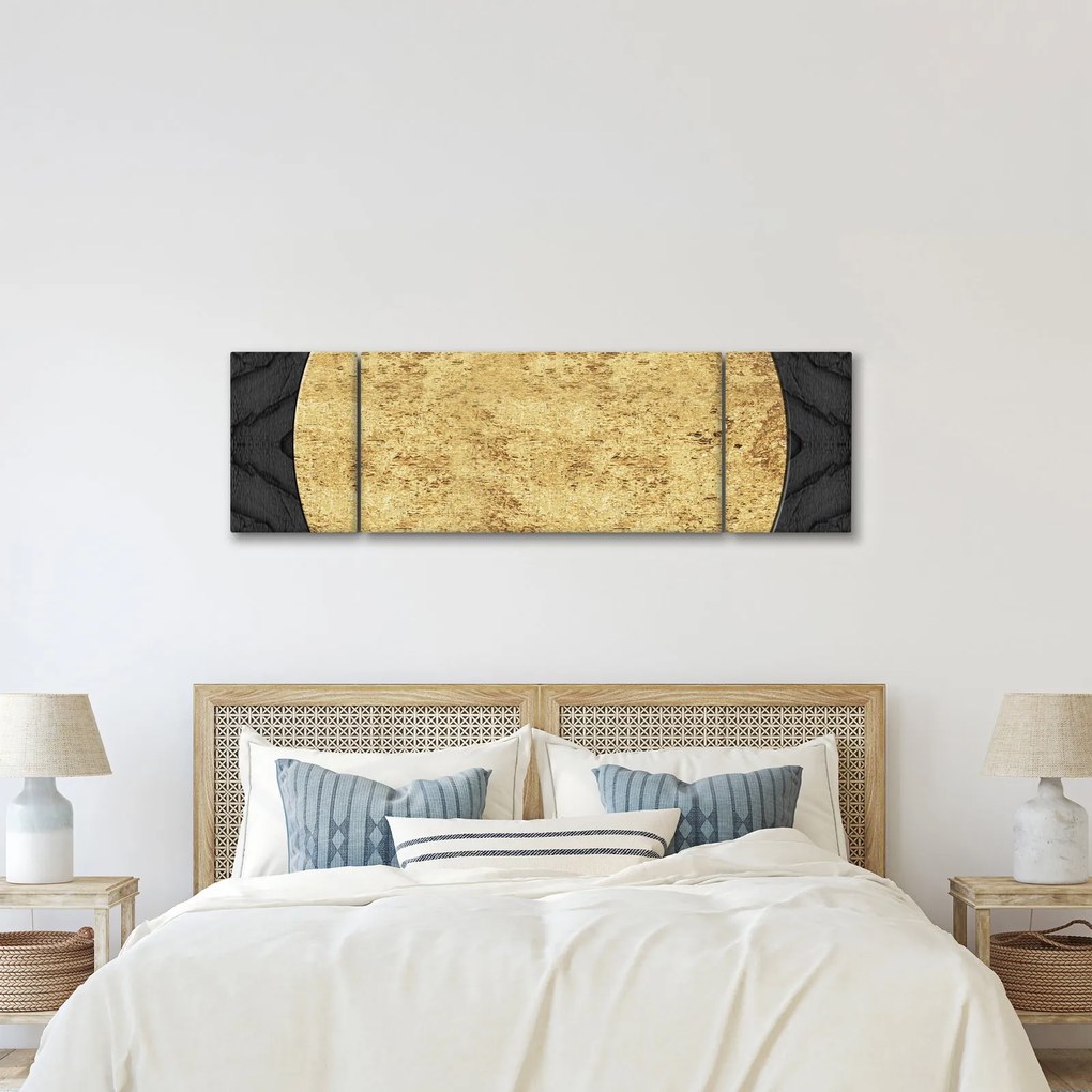 Obraz - Złota struktura N⁰2 (170x50 cm)