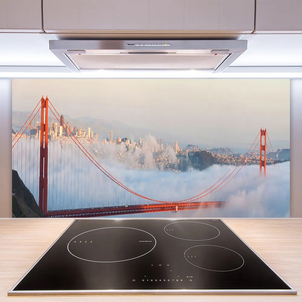 Panel Szklany Most nad Oceanem Chmur