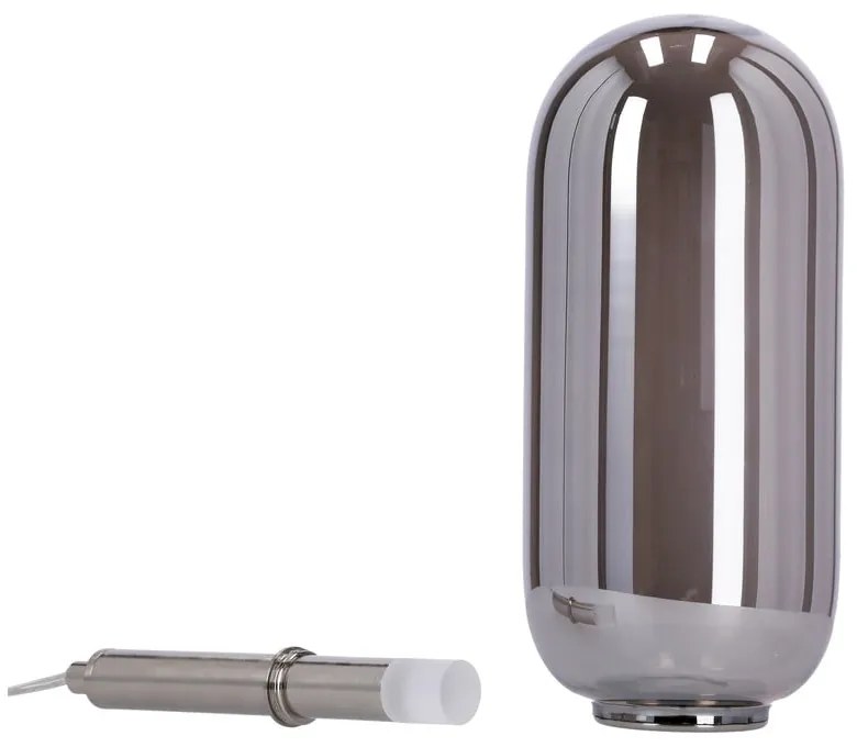 Antracytowa lampa wisząca LED ze szklanym kloszem ø 13 cm Fiuggi – Candellux Lighting
