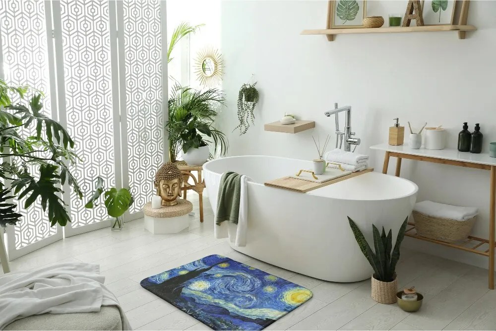 Dywanik antypoślizgowy do łazienki Dywanik antypoślizgowy do łazienki Gwieździsta Noc