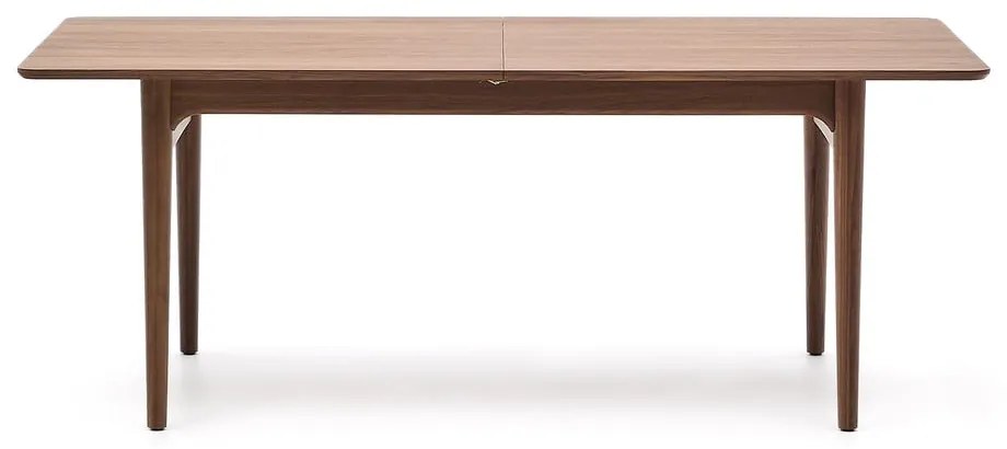 Rozkładany stół z dodatkowym blatem w dekorze orzecha 100x200 cm Elan – Kave Home