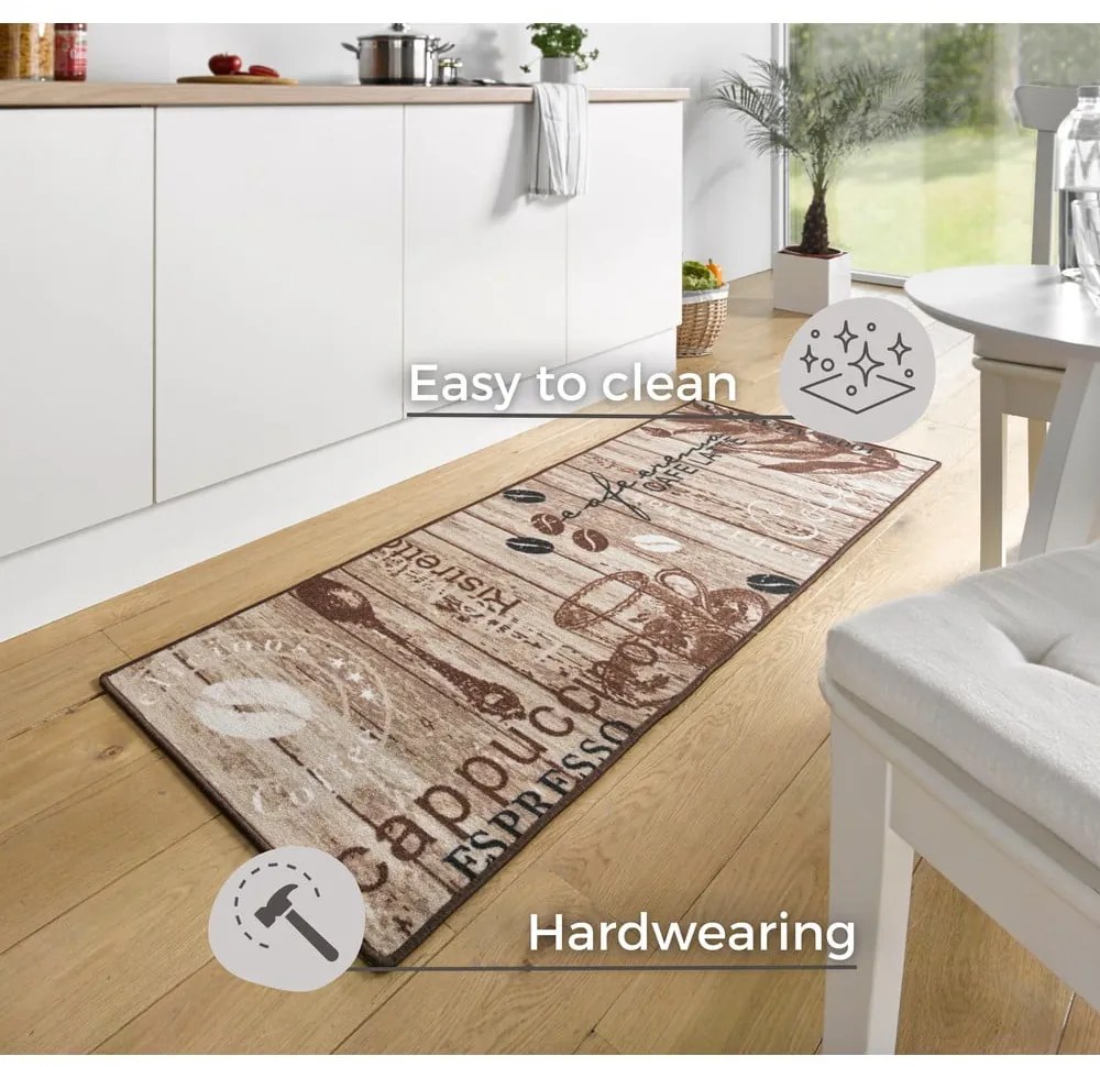 Brązowy chodnik kuchenny Hanse Home Delicious Coffee, 67x180 cm
