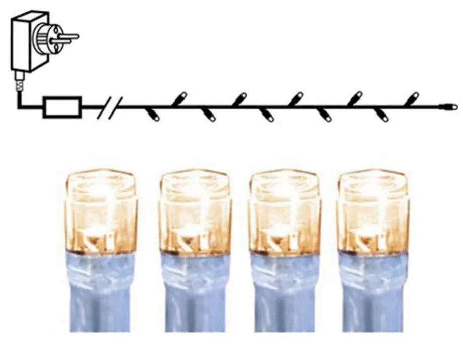 Eglo 410714 - LED Zewnętrzny łańcuch bożonarodzeniowy SERIE LED 160xLED 16m IP44 ciepła biel