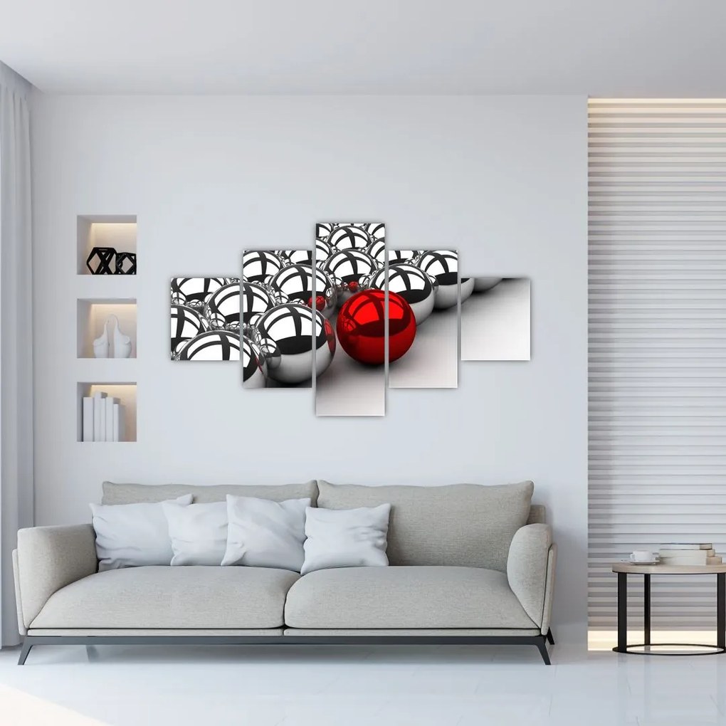 Obraz błyszczących kulek (125x70 cm)