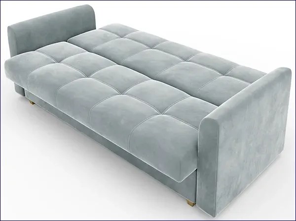 Popielata wersalka rozkładana B5-G58