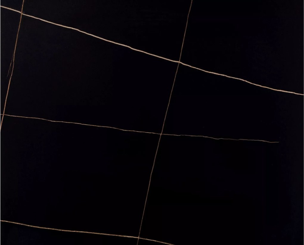 Stół jadalniany RION 130x70 cm z ceramicznym blatem, czarny marmur