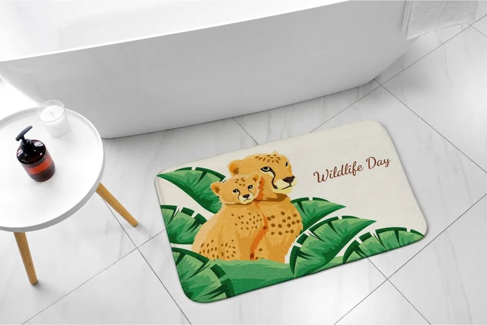 Dywanik do łazienki Dywanik do łazienki Gepard Afryka