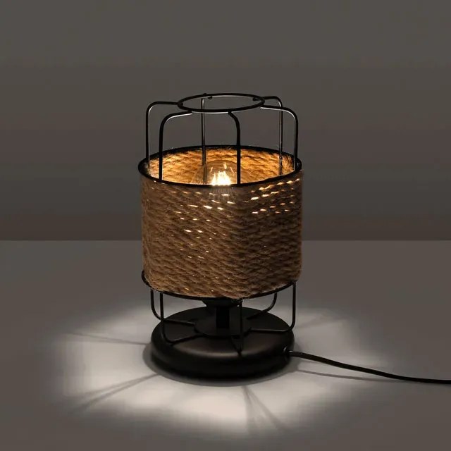Druciana lampka stołowa w stylu boho S9-A44