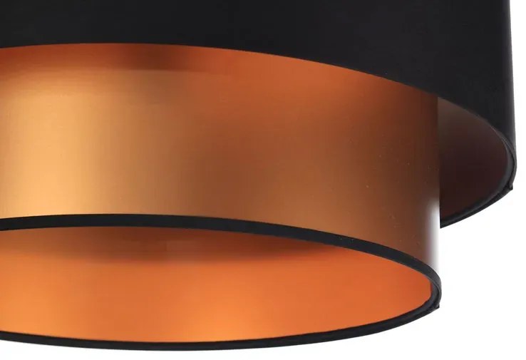 Miedziano-czarna lampa wisząca nad stół - S415 G5-C77