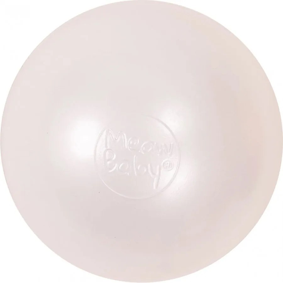 Plastikowe piłeczki do suchego basenu 7cm, 50 szt, biała perła - meowbaby®