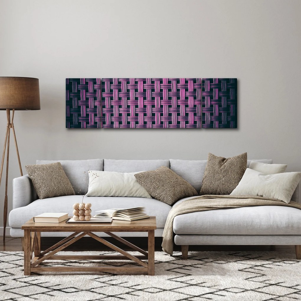 Obraz fioletowej tekstury (170x50 cm)