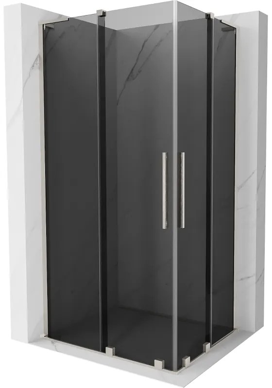 Mexen Velar L Duo kabina prysznicowa rozsuwana 100 x 90 cm, grafit, nikiel szczotkowany - 871-100-090-02-43-97