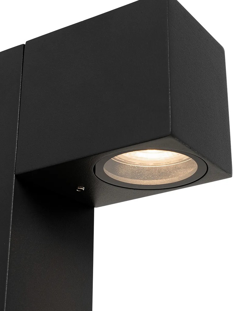 Industrialna lampa stojąca zewnętrzna czarna 80 cm IP44 - Baleno