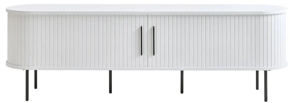 Biała szafka pod TV 180x56x45 cm Nola – Unique Furniture